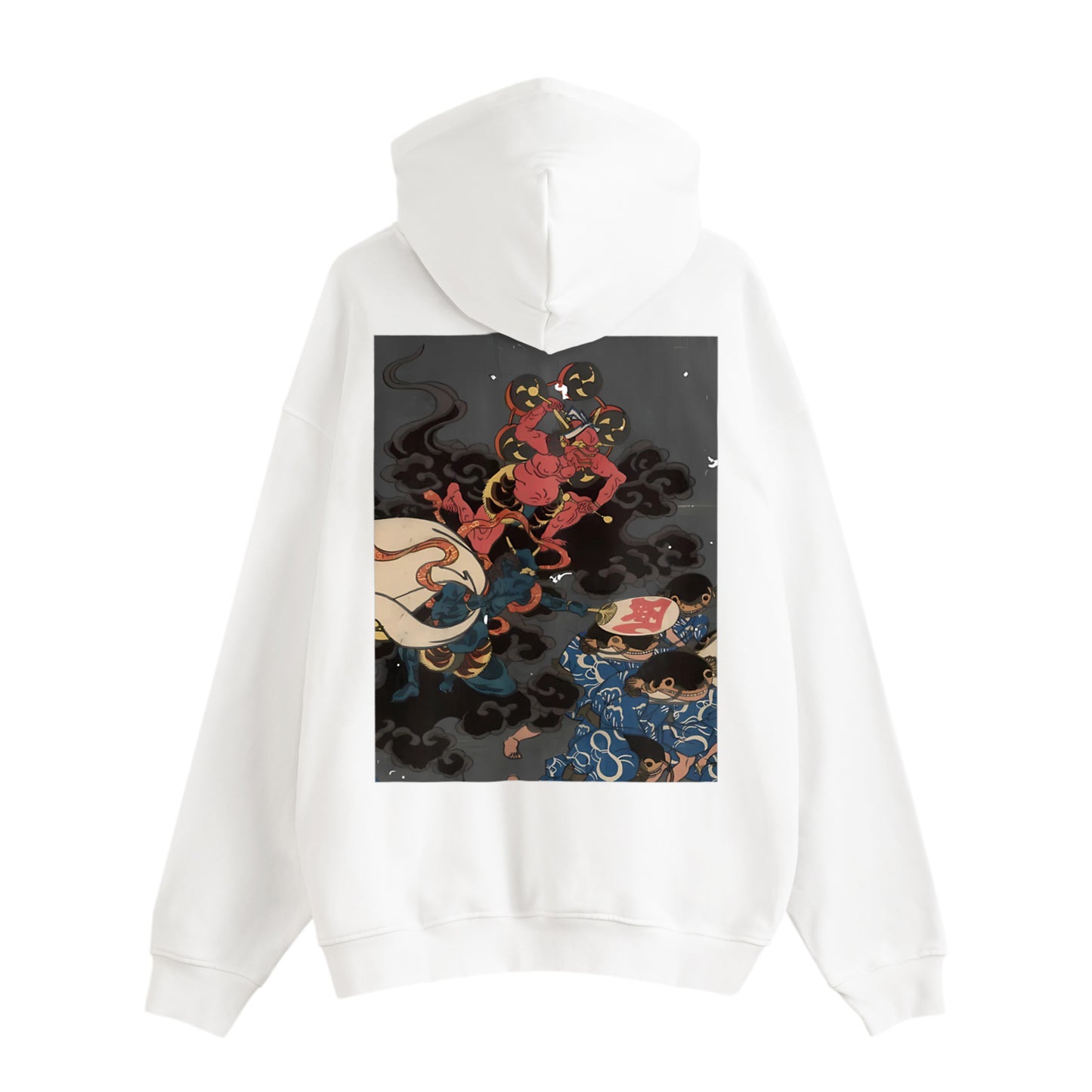 FŪJIN & RAIJIN 風神 & 雷神_Lined Pile Hoodie 13.3oz