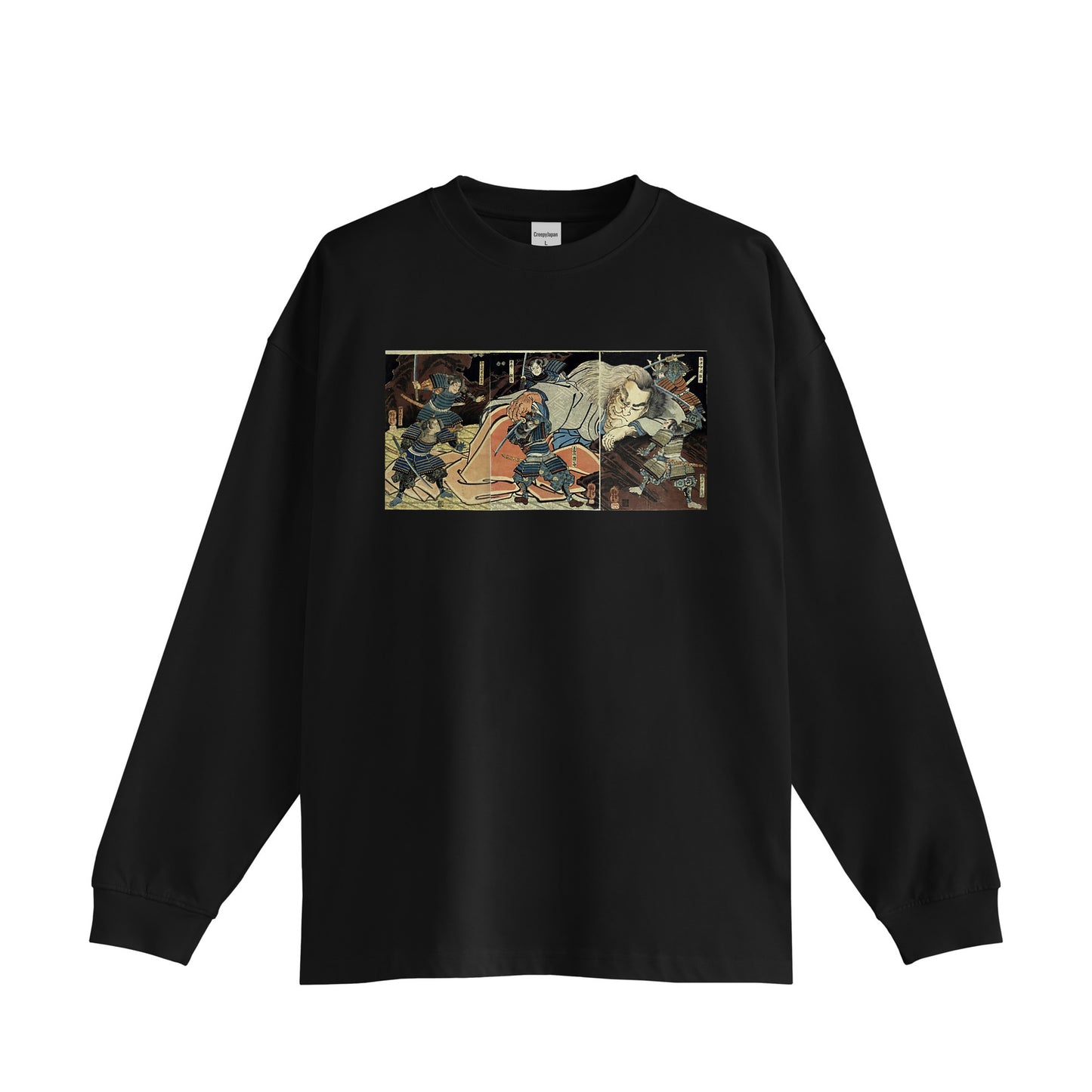 Ōeyama shuten dōji 大江山酒呑童子_Oversized Cotton Long Sleeve Shirt 9oz