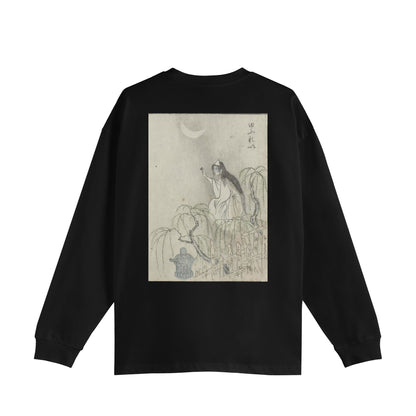 YUREI Ghost_Oversized Cotton Long Sleeve Shirt 9oz 