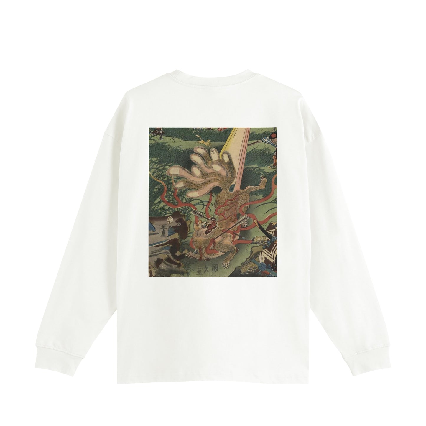 KYUBINOKITSUNE 九尾の狐_Oversized Cotton Long Sleeve Shirt 9oz