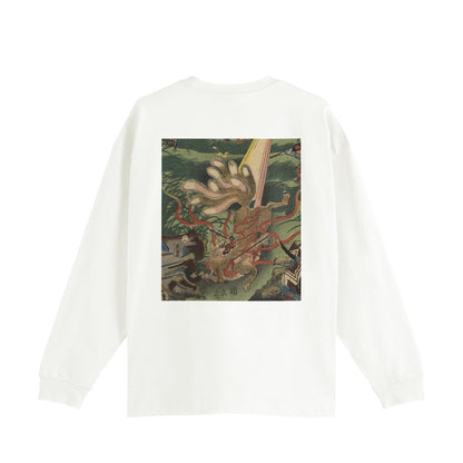 KYUBINOKITSUNE 九尾の狐_Oversized Cotton Long Sleeve Shirt 9oz