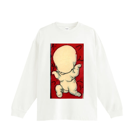 NOPPERABŌZU のっぺらぼうづ_Oversized Cotton Long Sleeve Shirt 9oz
