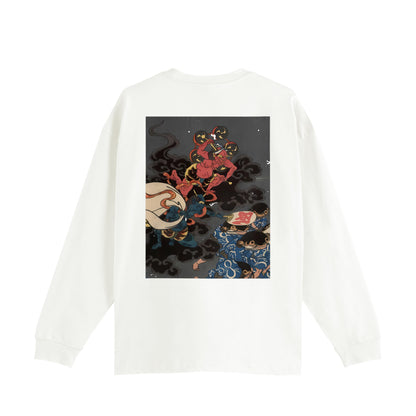 FŪJIN & RAIJIN 風神 & 雷神_Oversized Cotton Long Sleeve Shirt 9oz
