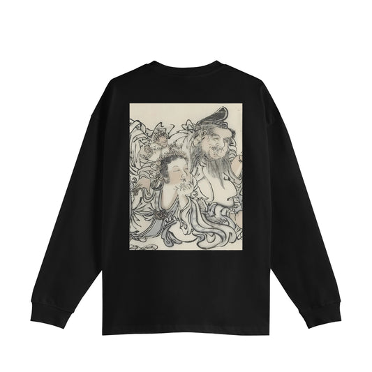 EBISU & BENZAITEN 恵比寿 & 弁財天_Oversized Cotton Long Sleeve Shirt 9oz