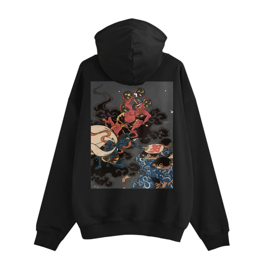 FŪJIN & RAIJIN 風神 & 雷神_Lined Pile Hoodie 13.3oz