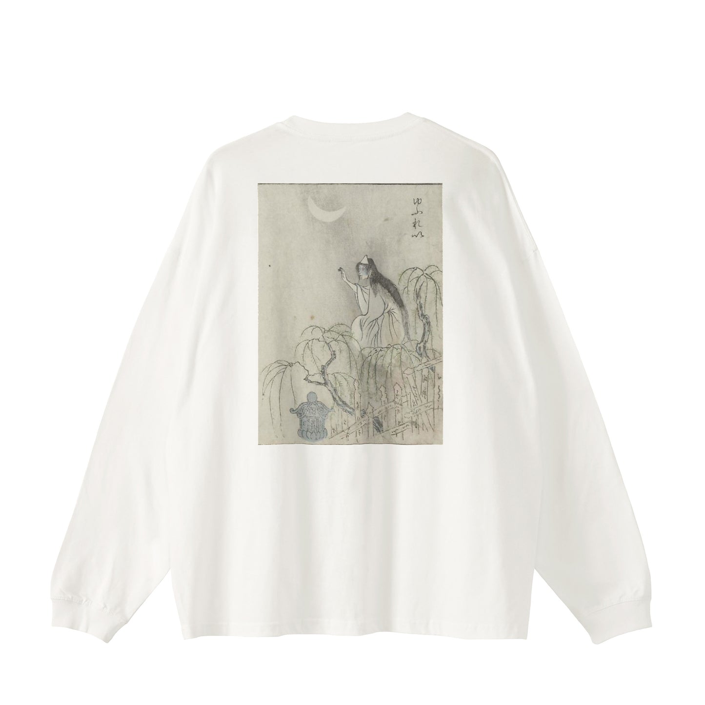 YUREI Ghost_Big Silhouette Long Sleeve 5.6oz 