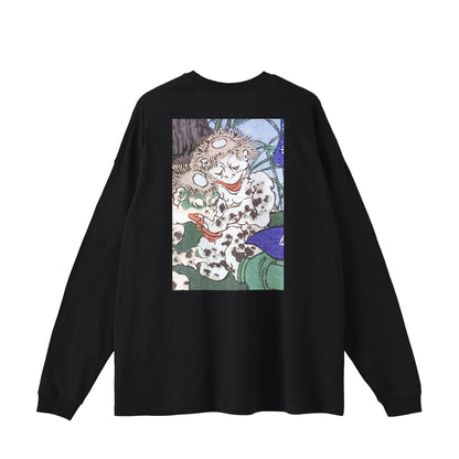 [Back Print ver]KAPPA Kappa_Big Silhouette Long Sleeve 5.6oz 