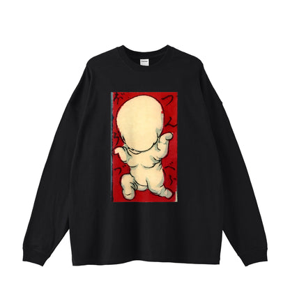 NOPPERABŌZU のっぺらぼうづ_Big Silhouette Long Sleeve 5.6oz