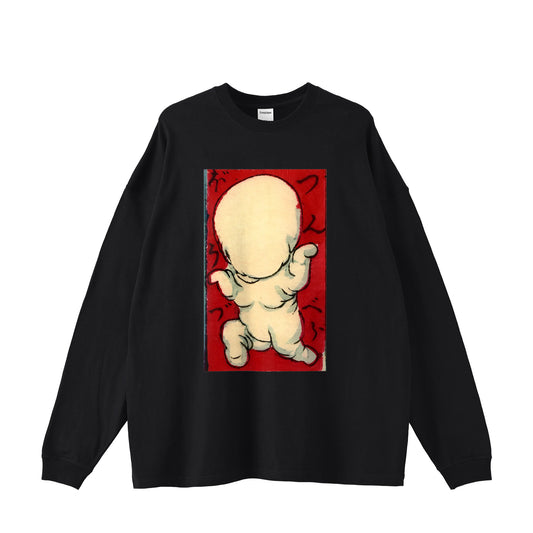 NOPPERABŌZU のっぺらぼうづ_Big Silhouette Long Sleeve 5.6oz