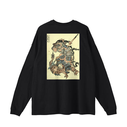 BISHAMONTEN 毘沙門天_Big Silhouette Long Sleeve 5.6oz