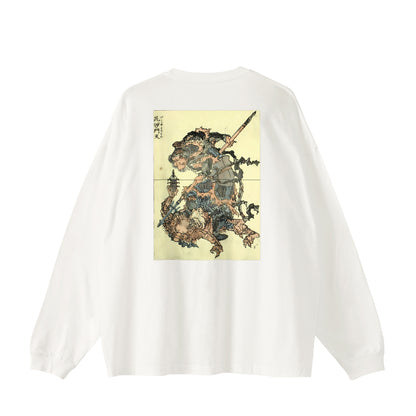 BISHAMONTEN 毘沙門天_Big Silhouette Long Sleeve 5.6oz