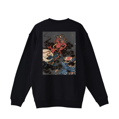 FŪJIN & RAIJIN 風神 & 雷神_Standard lined pile sweatshirt 10oz